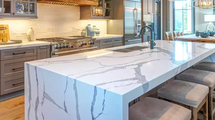 Seal Polishing Quartz Kitchen Countertops